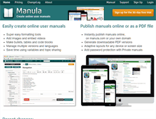 Tablet Screenshot of manula.com